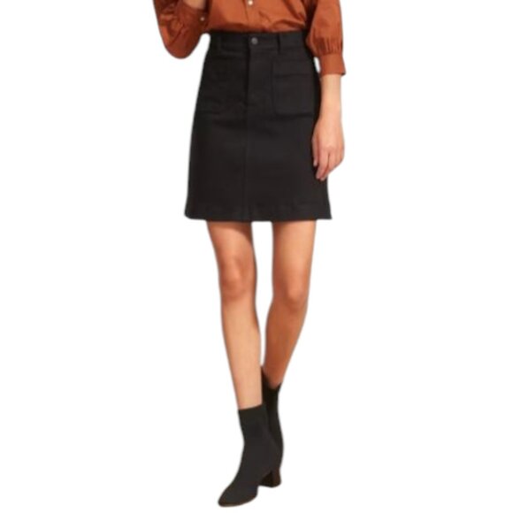 Everlane Sock Boots Ankle Booties Ribbed Stretch 2" Block Heels Classic Black 6 - Picture 10 of 11